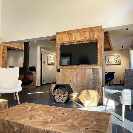 Chalet With Jacuzzi - Sauna - Fireplace - Game Apartmán *